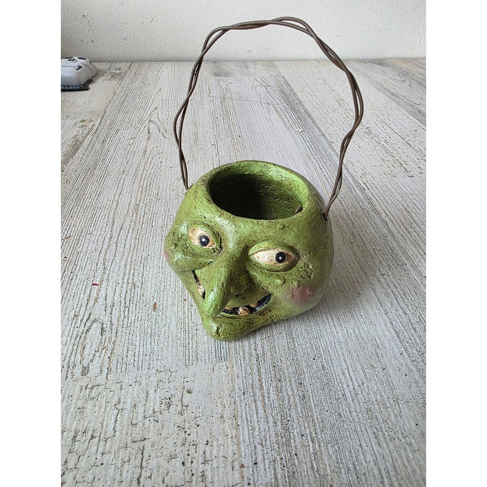 Katherine's? Witch basket hanging mini Halloween tree shabby chic decor with